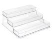 Pufo Поетапна Поставка за Продуктова Презентация и Организация в Магазини или Изложби, 3 Нива, 25.5 x 23.5 см, Прозрачна