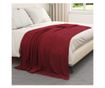 Одеяло Бордо червен 200 x 150 cm Мека вълна thumbnail 3