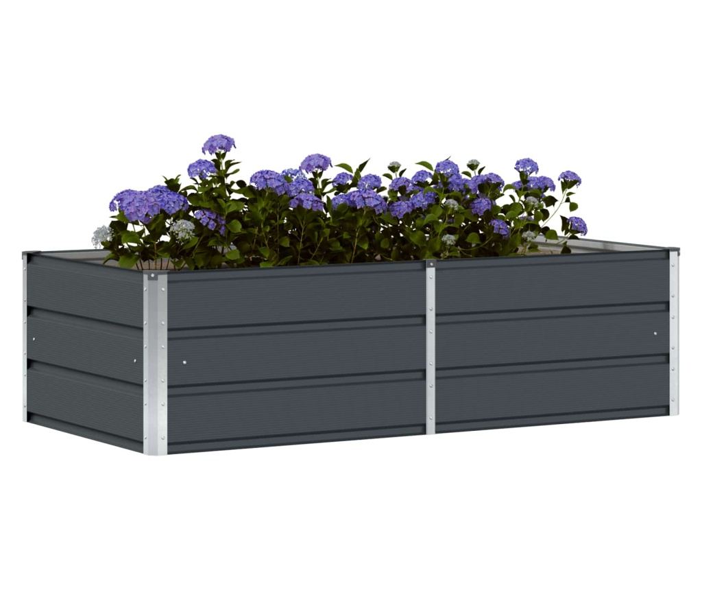 Кашпа Антрацит 160 x 80 x 45 cm Стомана - 3