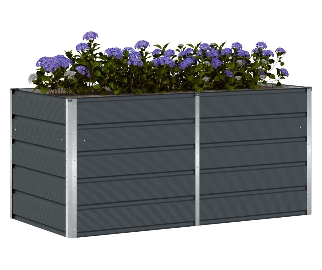 Кашпа Антрацит 160 x 80 x 75 cm Стомана - 3