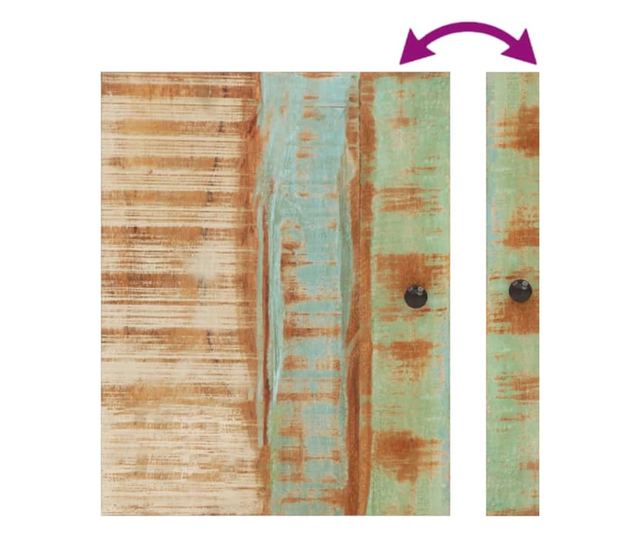 Σετ Επίπλων Μπάνιου, 5 Τεμαχίων, Μασίφ Ανακυκλωμένο Ξύλο