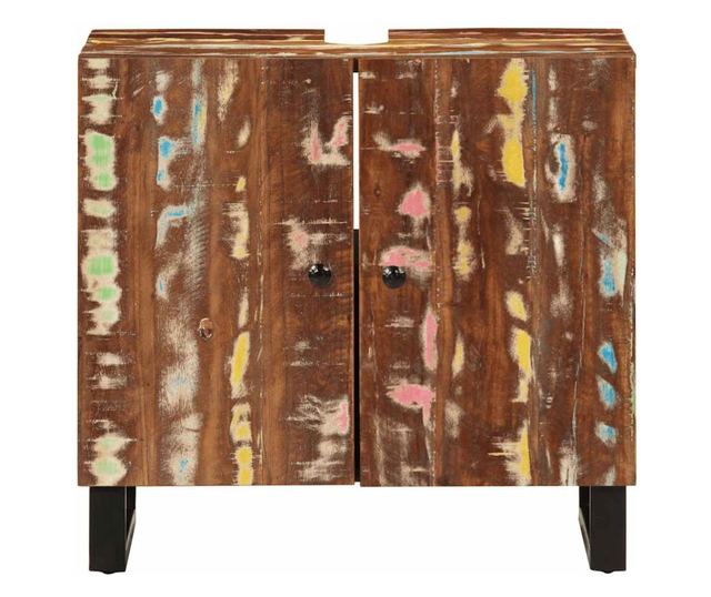 Ντουλάπι Νιπτήρα 62x33x58 εκ. από Ανακυκλωμένο Μασίφ Ξύλο & Σύνθετη Ξυλεία