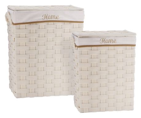 Set od 2 krem košare za rublje - 38 x 28 x 50 cm, 45 x 33 x 56 cm
