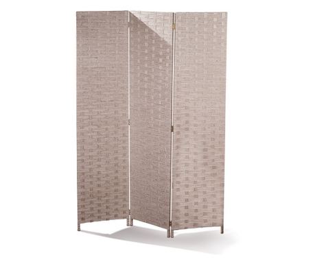 Set od 2 ukrasna paravana od bambusa i drva, crno-bež, 135 x 180 cm