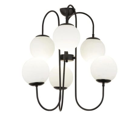 Lustra HubRom, SOSA 3558-06-BL 60x57 cm 6xE27-60W Fekete