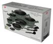 Set oale si tigai cu capace, 15 piese Green Matt Berlinger Haus BH 8208N, verde mat, antiaderente cu titan, inductie thumbnail 3