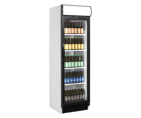 Vitrina frigorifica cu panou reclama, TEFCOLD, 345 litri, alb