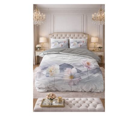 Posteljnina Sleeptime Annique Grey, mikrovlakna, 200x220 cm
