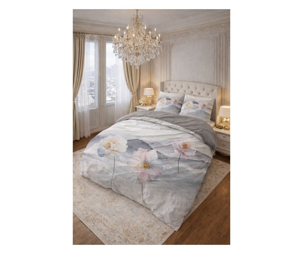 Posteljina Sleeptime Annique Grey, mikrofibra, 200x220 cm - 2