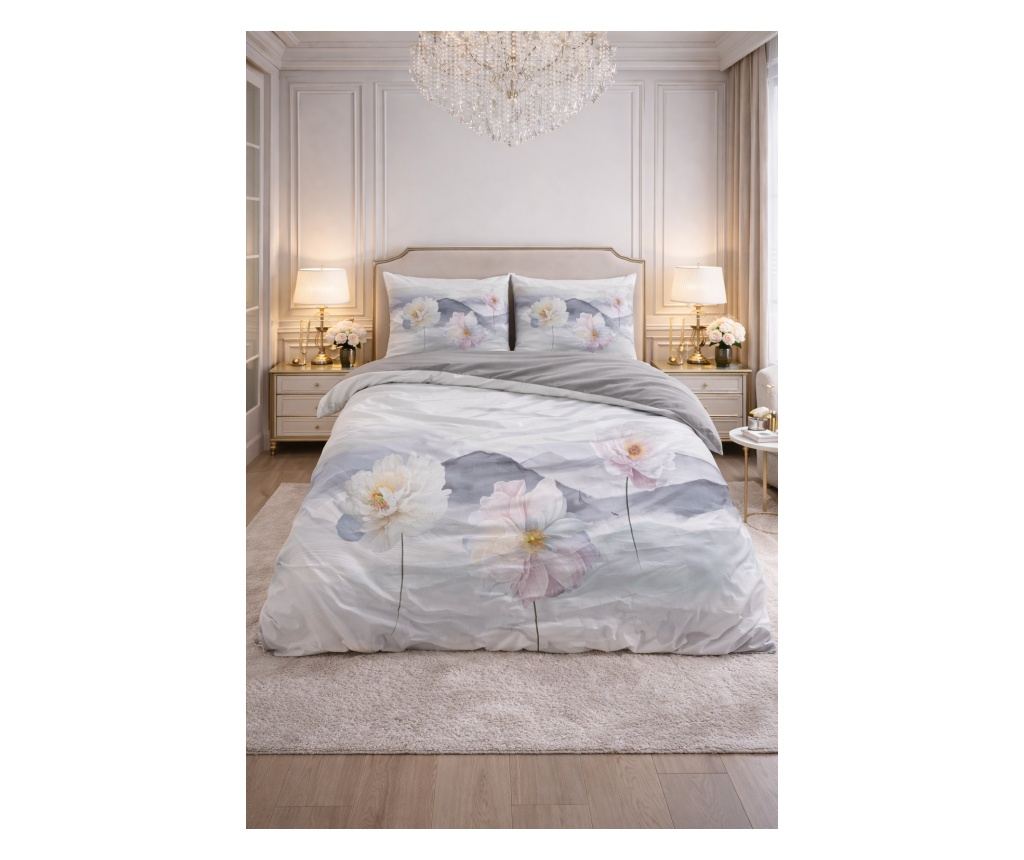 Posteljina Sleeptime Annique Grey, mikrofibra, 200x220 cm - 3