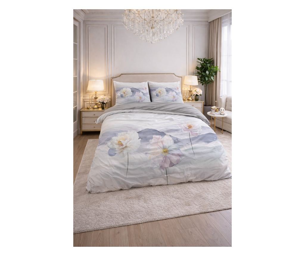 Posteljina Sleeptime Annique Grey, mikrofibra, 200x220 cm - 4