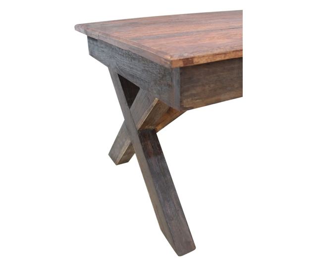 Stolić za kavu, reciklirano masivno drvo, 110 x 60 x 45 cm