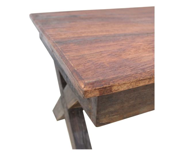 Stolić za kavu, reciklirano masivno drvo, 110 x 60 x 45 cm