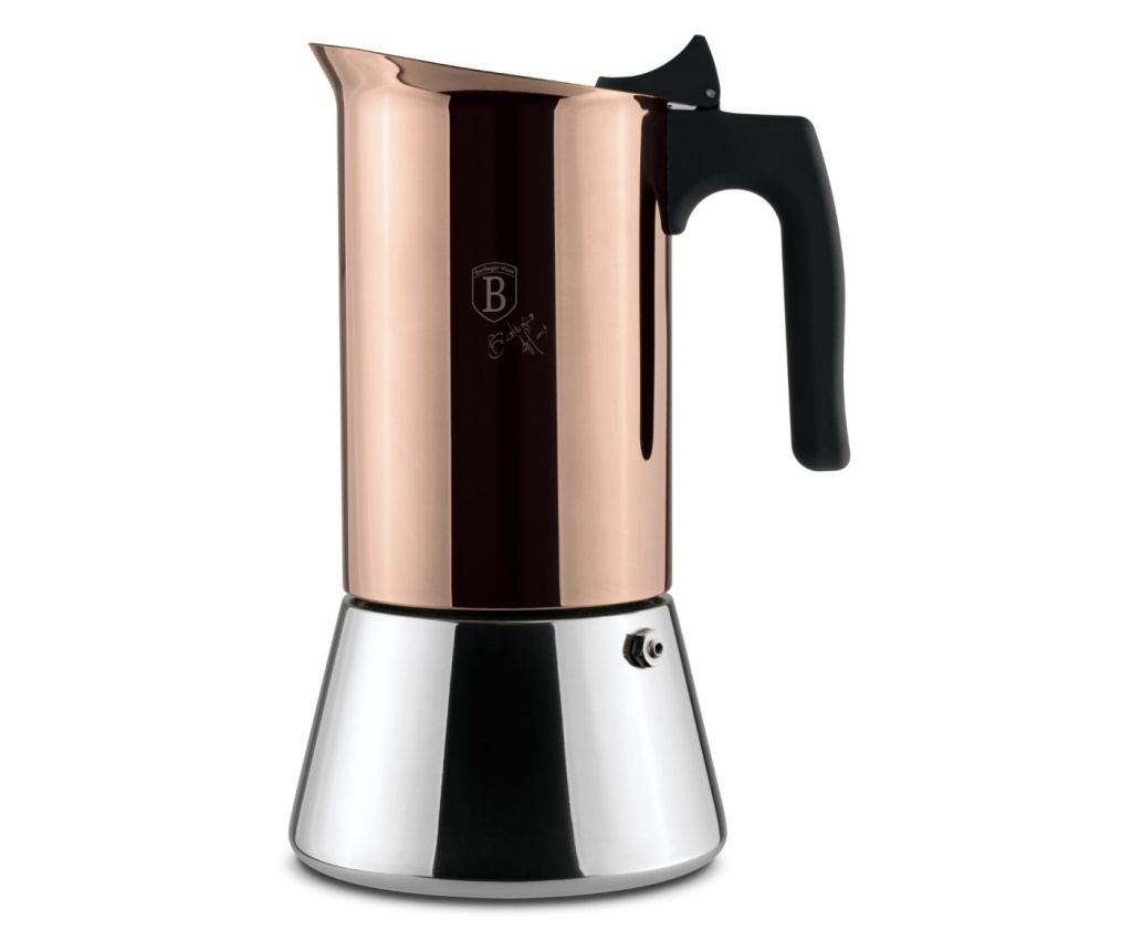 Εσπρεσιέρα ανοξείδωτη 9 φλιτζανιών Metallic Line Rose Gold Editions Berlinger Haus BH 8550 - 2