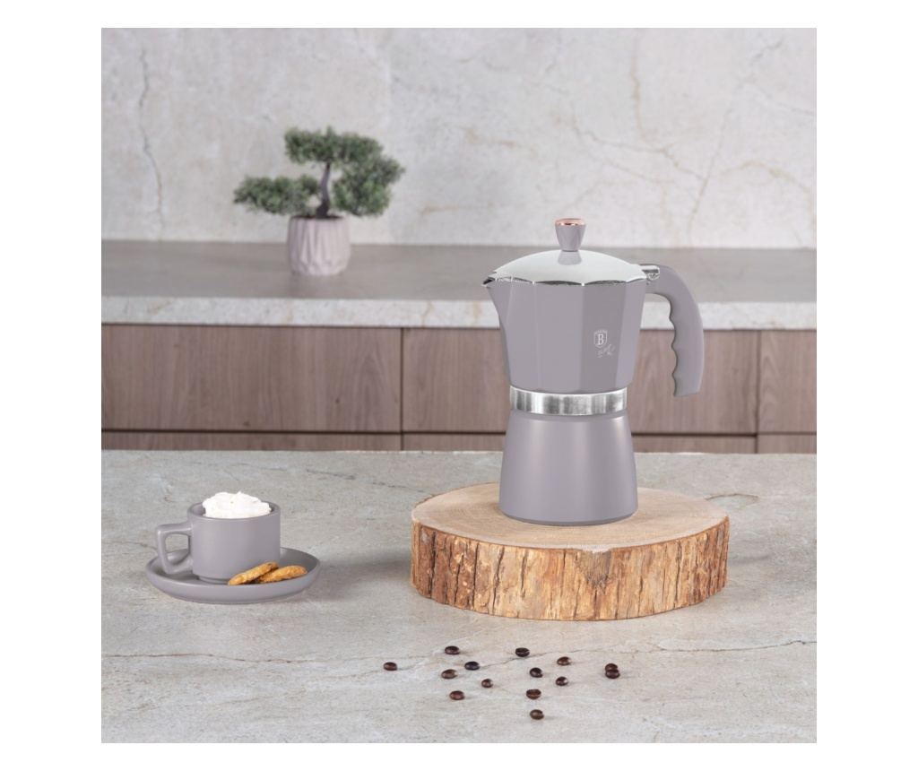 Εκφραστής 9 φλιτζανιών Taupe Berlinger Haus BH 8570, γκρι, 450 ml - 8