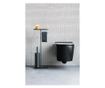 Brabantia WC kefe és kiegészítő tartó, higiénikus, elegáns, rozsdamentes acél anyag, csúszásmentes talp, antracit