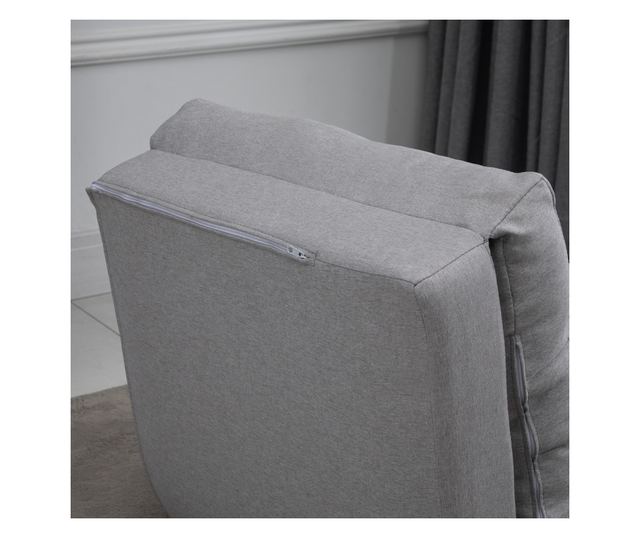 3 az 1-benátalakítható ülöhető ágy, padlószófa 2 párnával, világos szürke