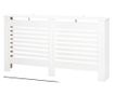 Rácsos radiátorburkolat fehér fa polccal 172x19x81 cm