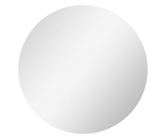 Kerek fürdőszobai LED tükör érintőkapcsolóval, 3 fényszínnel, Ø60x3,5 cm, átlátszó