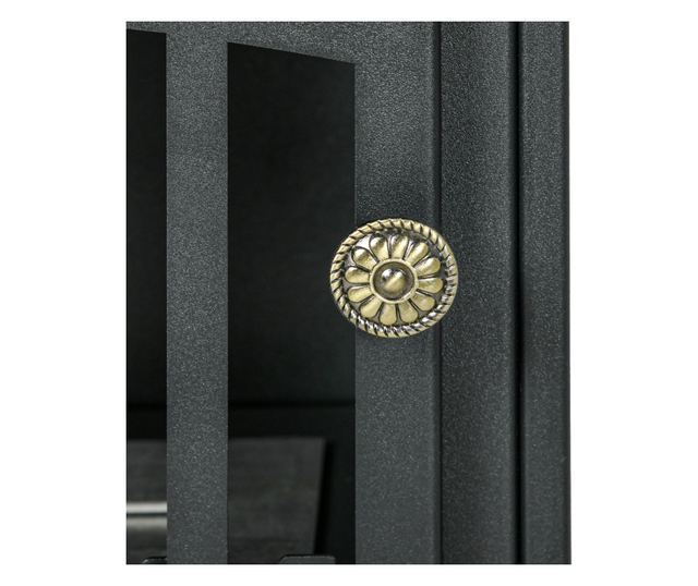 Bioetanol kandalló, bio kandalló 1,2L égővel 3 óra égési idővel, 45x28x54 cm, fekete