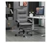 Irodai szék masszázzsal és fűtéssel, állítható magasságú, dönthető háttámla, 66x74x121,5cm, szürke