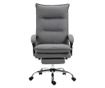 Irodai szék masszázzsal és fűtéssel, állítható magasságú, dönthető háttámla, 66x74x121,5cm, szürke