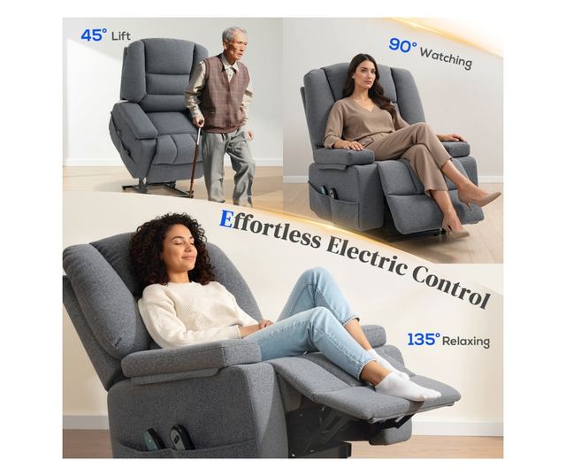 Felhúzható pihenőszék – Vibrációs, fűtött és távirányítós