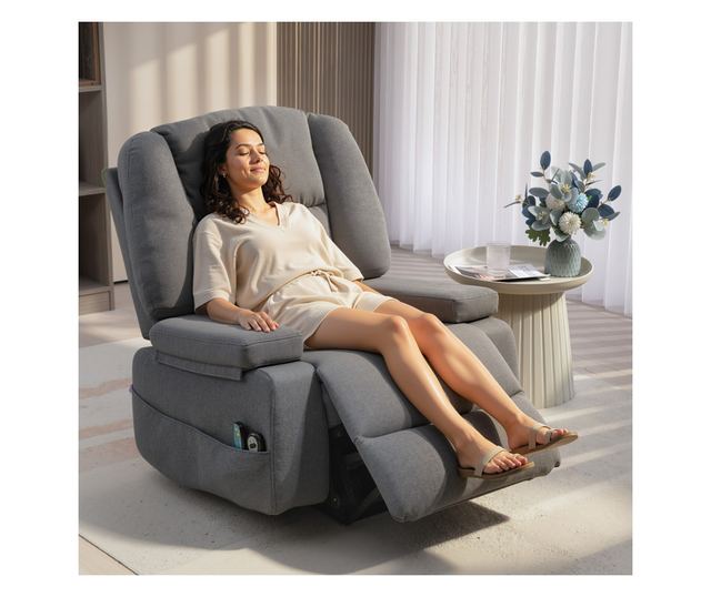 Felhúzható pihenőszék – Vibrációs, fűtött és távirányítós