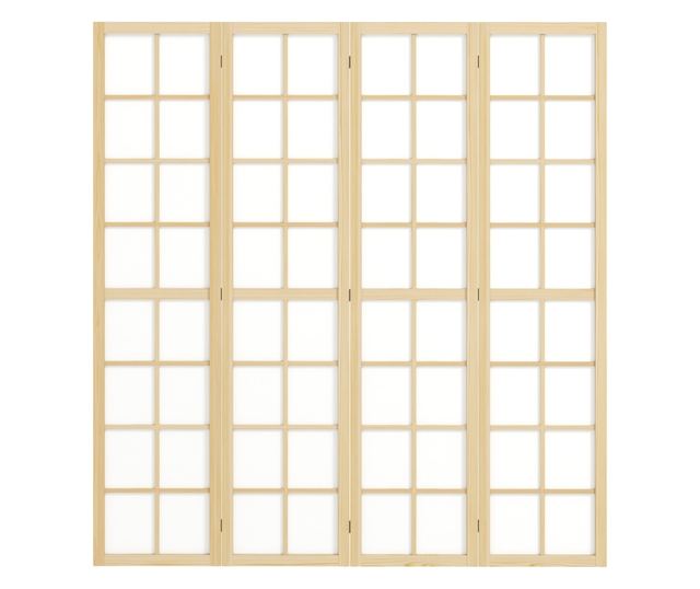 4-Panel összecsukható paraván, szabadon álló szobaelválasztó, beltéri privát paraván nappaliba, hálószobába, 160 x