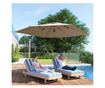 Kaki UPF50+ Cantilever kerti napernyő keresztalappal
