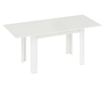 Nyitható Asztal 140-180x80cm, Fehér, 6-8 Személyes, Ideális Kis Terekbe
