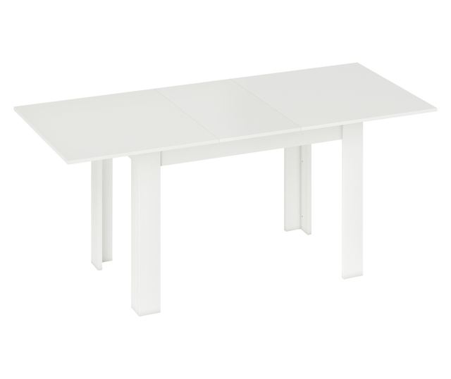 Nyitható Asztal 140-180x80cm, Fehér, 6-8 Személyes, Ideális Kis Terekbe
