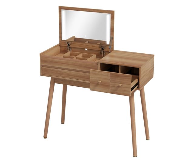 2 az 1-ben sminkasztal tükörrel és tárolóval