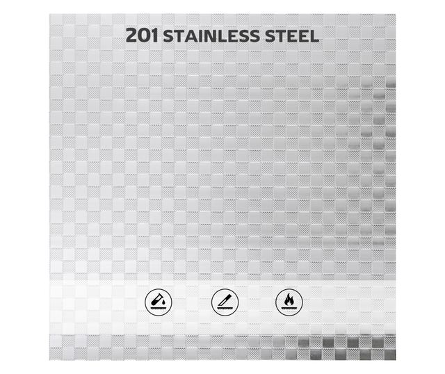 Multifunkcionális 3 szintes kocsi állítható középső polccal, 60x35x77 cm