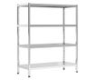 4 szintes rozsdamentes acél konyhai tárolóállvány 201 ezüst