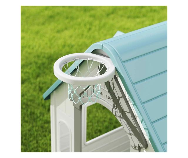 5 az 1-ben Gyerek Játszóház, Kültéri és Beltéri, Kosárlabda Karikával, Futballkapuval, Darts Táblával, Karikadobó Játékkal