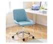 Állítható Magasságú PU Szilikon Irodai Szék, Kék