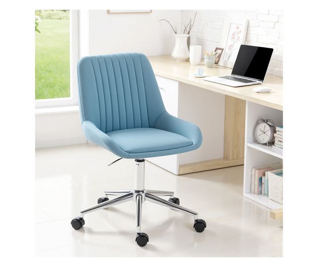 Állítható Magasságú PU Szilikon Irodai Szék, Kék