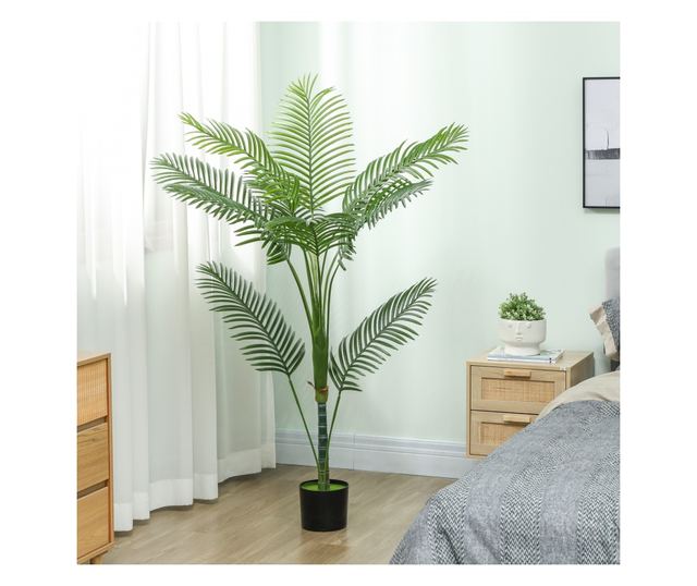 150 cm magas mesterséges Areca pálma zöld cseréppel beltérre