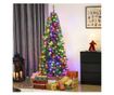 180 cm-es Karácsonyfa 250 fehér és színes fénnyel, 899 ággal