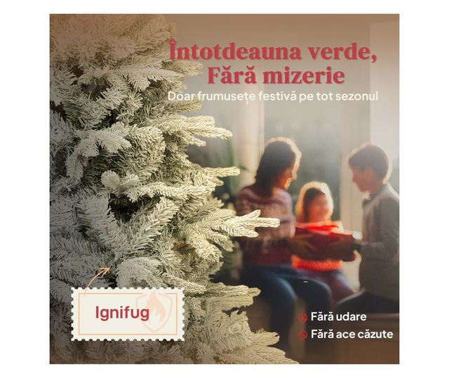 Havas Karácsonyfa 150 cm Összecsukható Fém Talppal