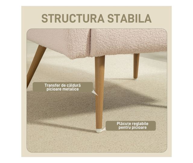 Modern Teddy Bársony Nappali Fotel Derékpárnával, Bézs Színben