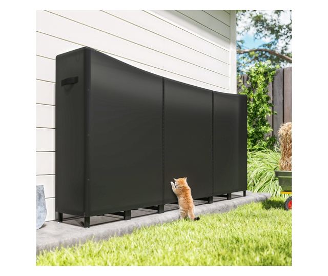 Fém Rönktároló Vízhatlan Huzattal, 0,8 m³ Kapacitás 235x31x116