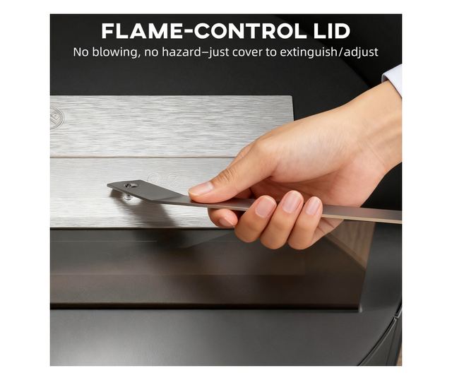 Bioetanol kandalló, 64 cm-es szabadon álló etanol kályha, 3 órás égési idő