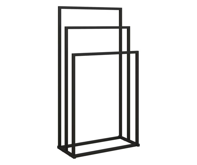 Összecsukható ruhaszárító 3 állítható rúddal, függőleges szárító forgó kerekekkel és rozsdamentes acél vázzal, otthoni szárító