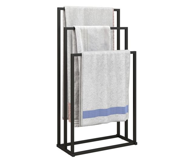 Összecsukható ruhaszárító 3 állítható rúddal, függőleges szárító forgó kerekekkel és rozsdamentes acél vázzal, otthoni szárító