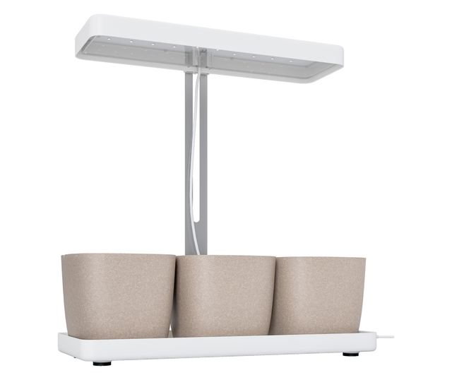 Növénynevelő lámpa 42 LED-del és 3 cseréppel 45x18,8x47,8 cm Fehér