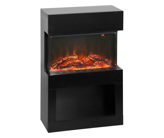 Elektromos kandalló színes lánghatással, 1000W/2000W és távirányítóval