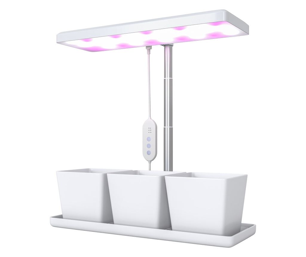 Lampă pentru Plante cu 30 de Lumini LED, 3 Vase, Timer 8/12/16/24H, 5 Niveluri de Luminozitate, Lumina pentru Creștere Reglabilă - 10