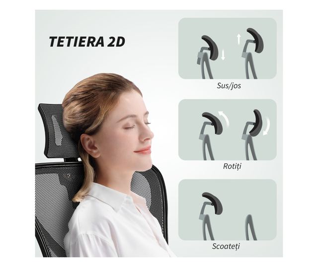 Állítható Irodai Szék, 66x61x106-116cm, Sötétszürke